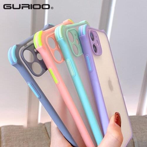 Shockproof Candy Color Case For Samsung S21 S20 Plus S20 Ultra Note 10 Pro A32 A52 A72 Simple Matte Translucence Back PC Cover