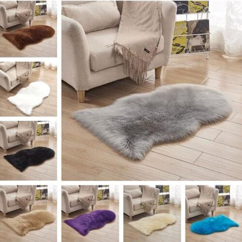 Luxury Sheepskin Carpet Faux fur rug livingroom table Soft Area Rug Tapetes Sofa hallway decorative mat tapis rug