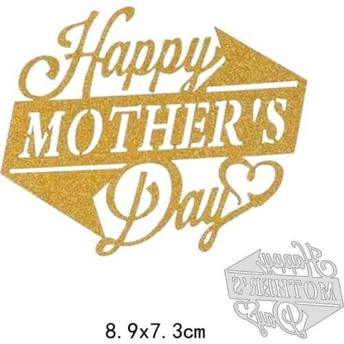 Craft dies Happy Mothers Day metal cutting dies cut die mold Scrapbooking dies craft paper knife mould blade punch stencils dies