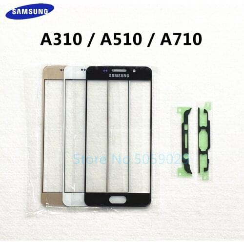 For Samsung Galaxy A3 A5 A7 2016 A310 A510 A710 LCD Display Outer Touch Panel Screen Glass Replacement Front Glass Lens