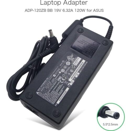 19V 6.32A 120W AC Adapter for ASUS G95 N46 N55 C90S G50 G51 N53S ADP-120ZB BB PA3290E-3AC3 PA-1121-04 PA-1121-28 Power Supply