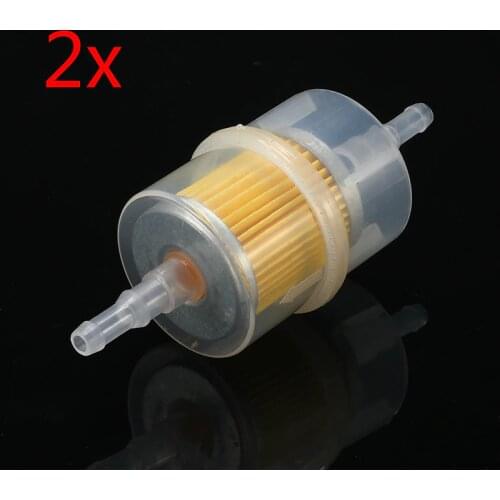 2X Universal Car Motorcycle Large Inner Fuel Filters Auto Petrol Fit For 6mm 8mm Pipe Vehicles Motor Machines Parts