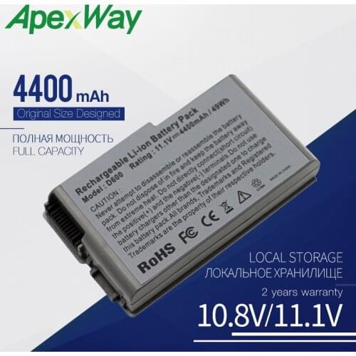 4400mah laptop battery for DELL 312-0090 451-10133 6Y270 9X821 Inspiron 500m 510m 600m Latitude D510 D500 D505 D520 D530 D600