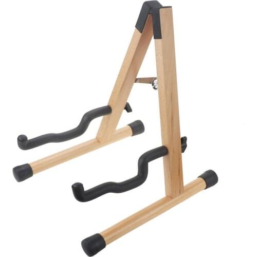 Wooden Guitar Stand Acoustic Guitar Stand Folding Electric Guitar Stand Floor Instrument Wooden Stand Holder Musical Instrument