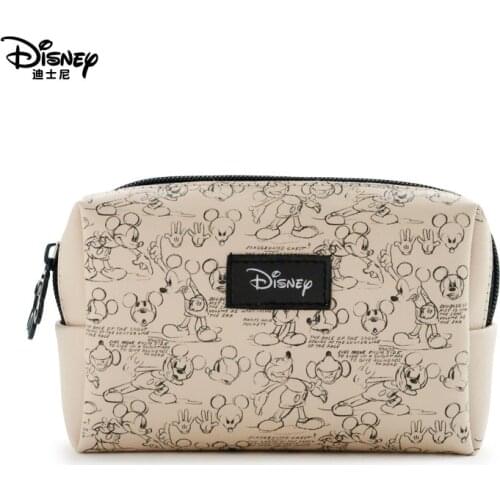 Disney Genuine Mickey Handbag Female Cartoon Minnie Retro Storage Bag Cosmetic Bags Coin Purse Wholesale Custom Wallet