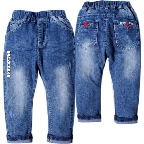 4106 kids denim overalls boys jeans boy braces baby girls frock wall-to-wall braces unisex baby fashion