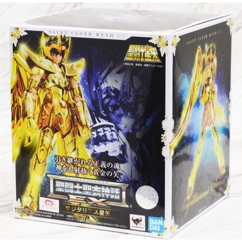 Bandai Tamashii Saint Cloth Myth EX Gold Saint Sagittarius Seiya Ver PVC Action Figure Model Toys Gifts