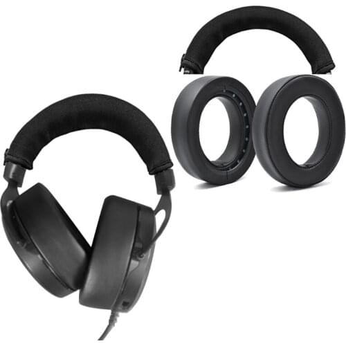 N1HC Leather Headband Cushion Ear Pads Cover forCorsair HS50 Pro HS60 Pro Headphones