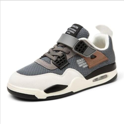 2021 New Spring Autumn Korean Children Shoes Breathable Mesh Sports Shoes Boys Soft Bottom Casual Running Sneakers Temperament