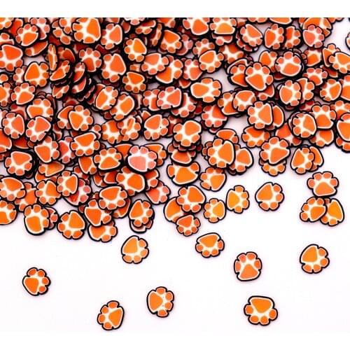 10g/Lot Bear Paw Slices Sprinkles For Slime Supplies Toy Polymer Clay Charms Accessories Addition For Fluffy Clear Slime