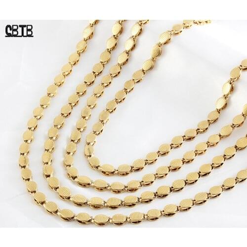 Hot Sale 5mm Wide Gold Fashion Embellishment Necklace Muslim Islamic Classic Jewelry Wholesale Never Fade Multiple Size Options