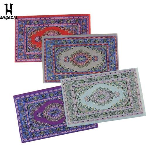 Dollhouse Miniature Turkish Style Area Rug/Carpet/Mat Floor Coverings for Dolls House Any Rooms Furniture Decor Accs
