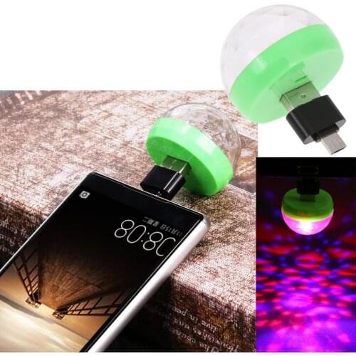 USB Mini Disco Lights Portable Home Party Light Auto Decoration Lamps Bulbs Disco Stage Effects Crystal Magic Ball