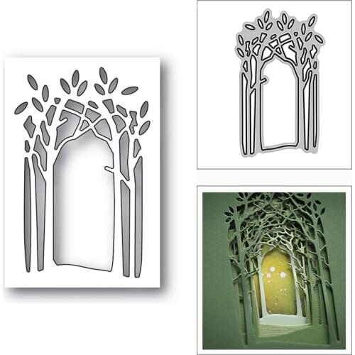 New Layered Wild Wood Collage Frame 2020 Metal Cutting Dies for DIY Scrapbooking Decor and Card Making Embossing Craft No Stamps