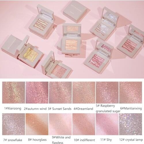 Eyeshadow Pallete Phoera Metallic Diamond Enkele Kleur Payoff Shimmer Eyeshadow Palette Make Glitter Poeder Eye Shadow maquiagem
