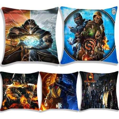 Hot Movie Mortal Kombat Pillow Cover Polyester Cushion Cover Home Decoration Pillow Throw Sofa Bedding Home Decor Pillowcover