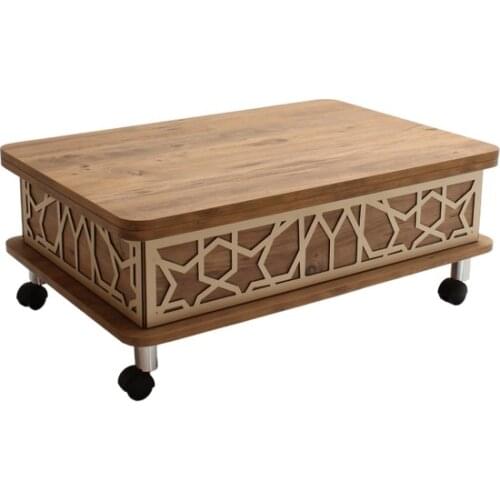 Modern Kolex Smart Openable Coffee table 3 Stage With Wheels for coffe table table basse