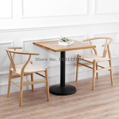 Y Chair Solid Wood Dining Chair Nordic Modern Minimalist Armrest Designer Creative Leisure Chair Hotel Dining Table And Chair Wi