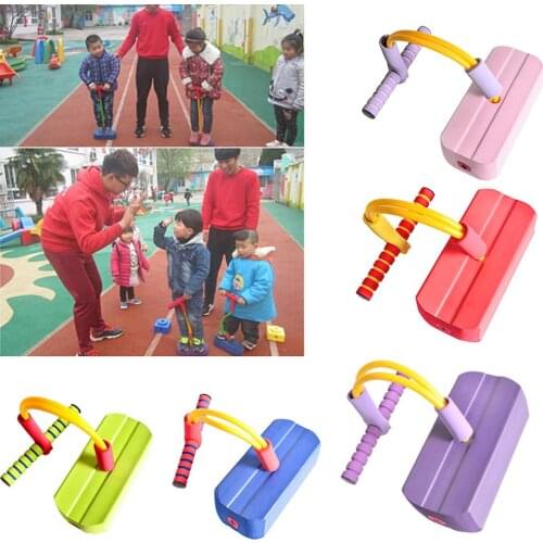 Outdoor Jump Pole Fitness Equipment Games Environmental Friendly Rubber Foaming Pogo Stick Sports Double Hand Bouncing Jump