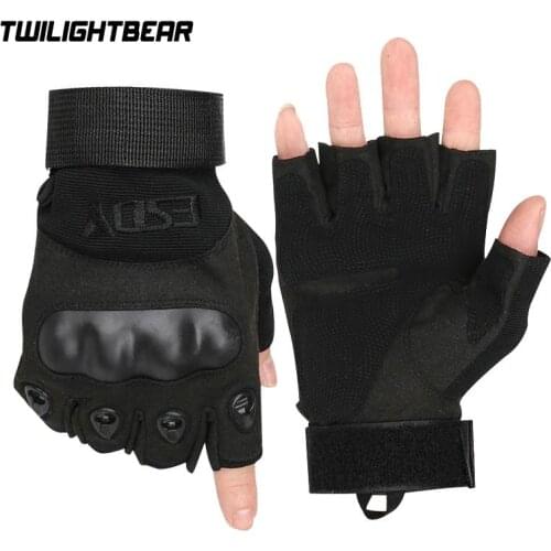 Military Half Finger Tactical Glove Brand Slip Resistant Sport Gloves Men Women Outdoor Riding Paintball Police Equipment AE301