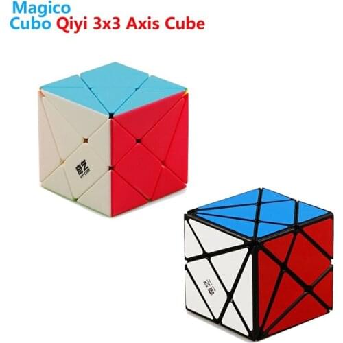 QIYI Axis Magic Cube Irregularly 3x3 Jingang Professional Puzzle Speed AXIS Cubes Frosted Sticker 3x3x3 Black Stickerless Toys
