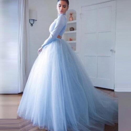 White Tulle Skirt Women Tutu Underskirt Jupe Femme Faldas Mesh Long Party Female Wear Formal Skirt Royal Style