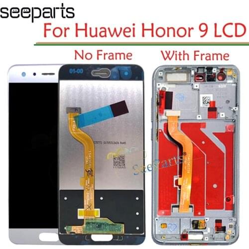 For Huawei Honor 9 Display LCD Tuoch Screen Assembly For Honor 9 Lcd With Frame For Huawei Honor 9 STF-L09 STF-AL00 STF-AL10 LCD