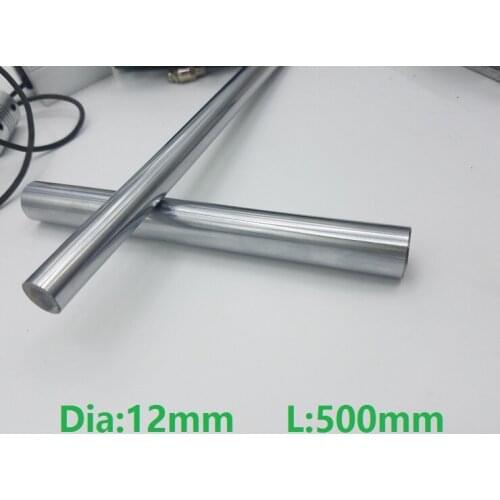 30pcs/lot 12mm linear shaft 500mm long 12x500mm hardened linear shaft Rod Bar chromed plated linear shaft steel rod