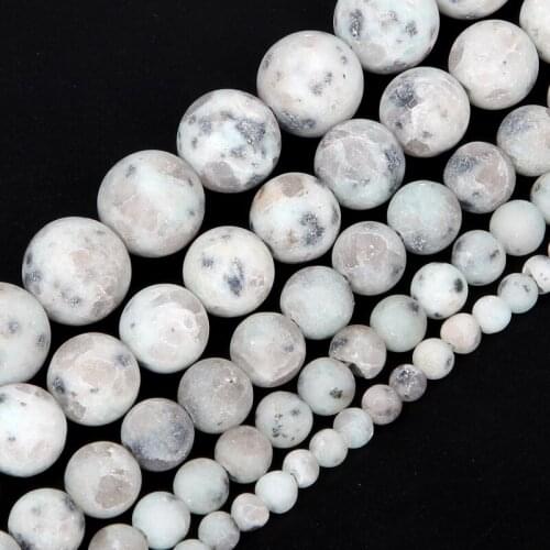 4-12mm Natural Stone Beads Loose Round Frosted Orchid Stone Beads For Jewelry Making DIY Charm Bracelet Necklace Handmade
