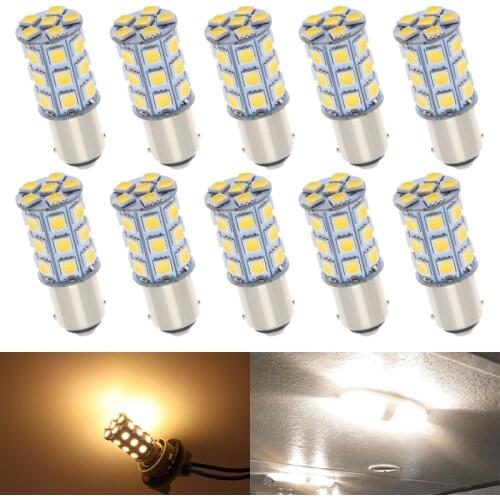 5pcs 1156 BA15S P21W 1157 P21/5W BAY15S Car 1142 LED Lights 27SMD RV headlights Motorhome Car lights Car interior accessories