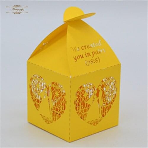 Arabic wedding favors wholesale bride and groom table decoration chocolate box