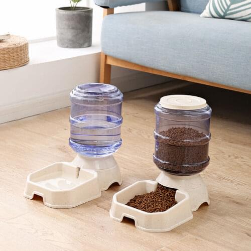 3.8L Pet Cat Automatic Feeders Large Capacity Cats Drinking Water Plastic Dogs Water Bottle Feeding Bowls Pet Waterer Feeder