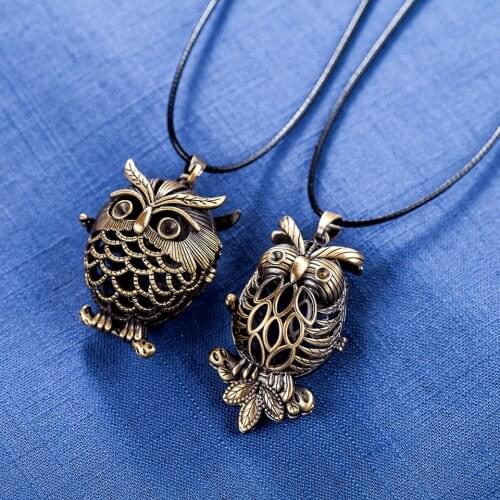 Necklaces & Pendants Vintage Jewelry Gifts for Women Gothic Chain Suspension Owl Pendants Charms Jewellery collar 2021 Wholesale