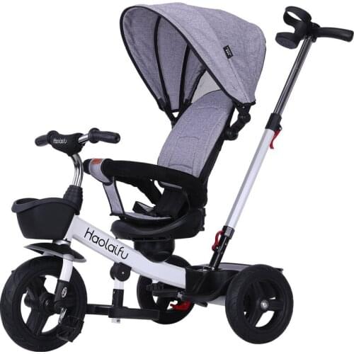 Artfunning Two-way childrens tricycle foldable and lying baby tricycle bicycle free Shipping