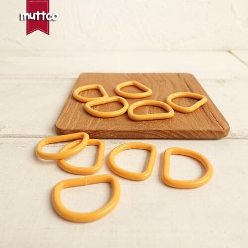 DIY for Dog Collar 2.5cm Orange D ring Connection alloy metal Buckles DIY Semi Ring Webbing Clasp Clip D Shaped Clasp CDK-25O