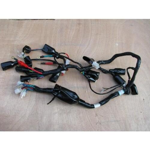 Motorccle Electrical Wiring Harness Wire Cable Line For QingQi Tibetan Mastiff QM200GY QM250GY QM 200GY 250GY Carburetor Style