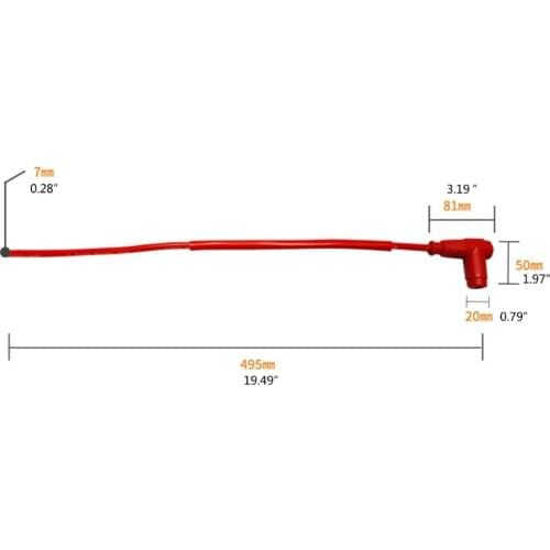 49.5cm Length Ignition Line Engine Starting Professional Motorcycle Accessories Spark Plug Iridium Power Cable