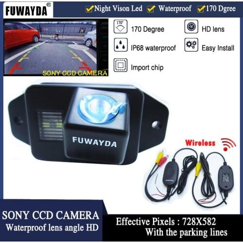 FUWAYDA Wireless HD CCD Car RearView Reverse Parking Mirror Image CAMERA for TOYOTA LAND CRUISER PRADO 2700 4000 WATERPROOF HD