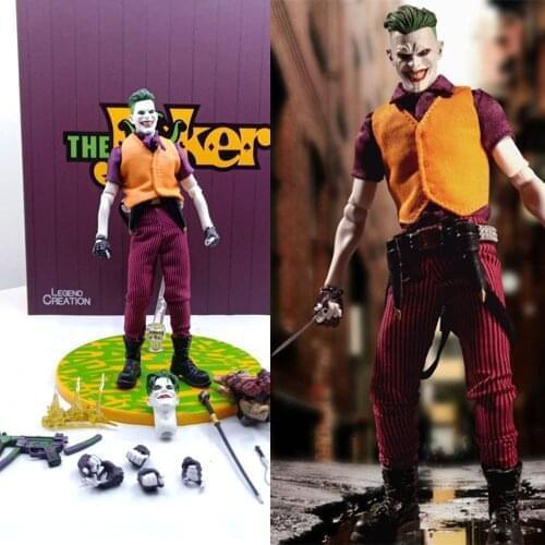 15cm In Stock 1/12 Scale Common Movable Clown crime prince 6 inch Joker Manga Doll Halloween Gift for Fans