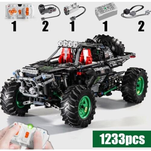 NEW High-Technic RC Baja Trophy Truck Motor Power Function Mobile Cars fit Building Block Bricks Kids DIY Toys Christmas Gifts