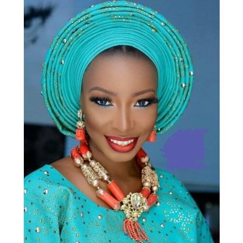 Chunky Original Coral Beads Nigerian Wedding African Jewelry Sets Gold Wedding Bold Necklace Set For Women Free Shipping CN0604