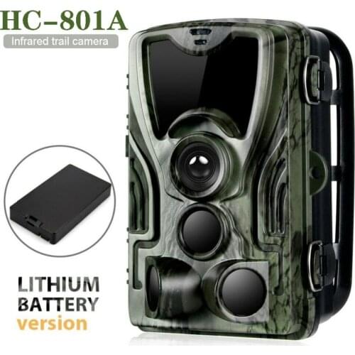 Hunting Camera HC801A 5000Mah Li-Battery 1080P 16MP Trail Camera IP65 Photo Traps 0.3s Trigger Time Wild Camera Hunt Scout #ED