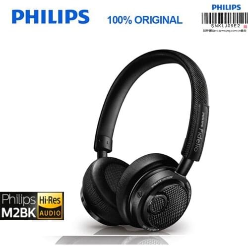 Philips Original M2BT/00 High Resolution Wireless Bluetooth Headset HIFI NFC Headset with Microphone Official Verification