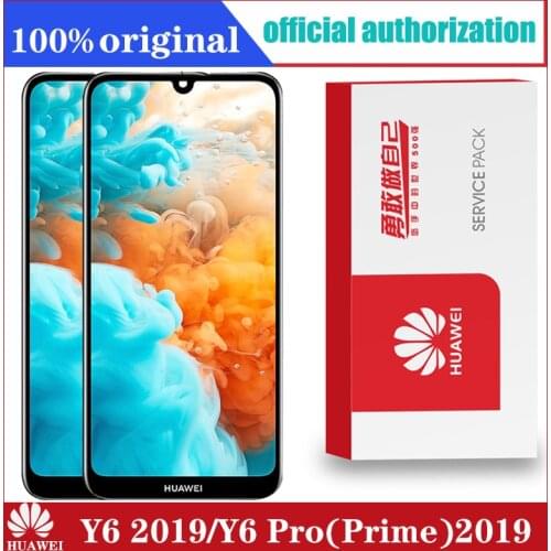 Original for Huawei Y6 2019/ Y6 Pro 2019/ Y6 Prime 2019 LCD Display Screen Touch Digitizer with Frame LCD Display Touch Parts