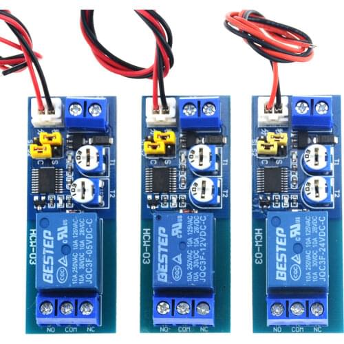 DC 5V 12V 24V Infinite Cycle Delay Timing Time Relay Timer Control ON-OFF Loop Switch Module Double Adjustable 0-100 Mminutes