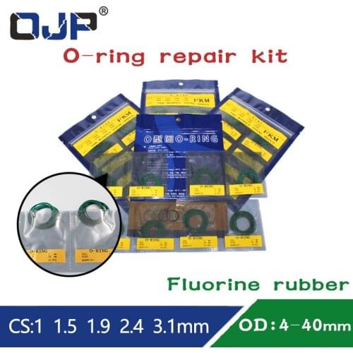 Fluorine rubber O-ring sealing Rubber ring repair kit CS1/1.5/1.9/2.4/3.1mm wear resistance oil resistance FKM gasket o ring