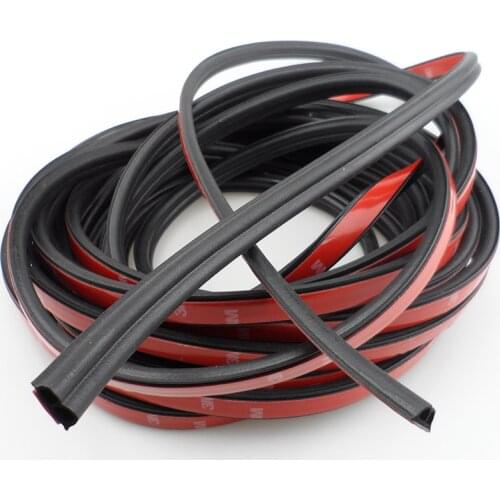 5 m rubber seal trimming noise insulation for automotive door hood doors for Ford Focus Fusion Escort Kuga Ecosport Fiesta