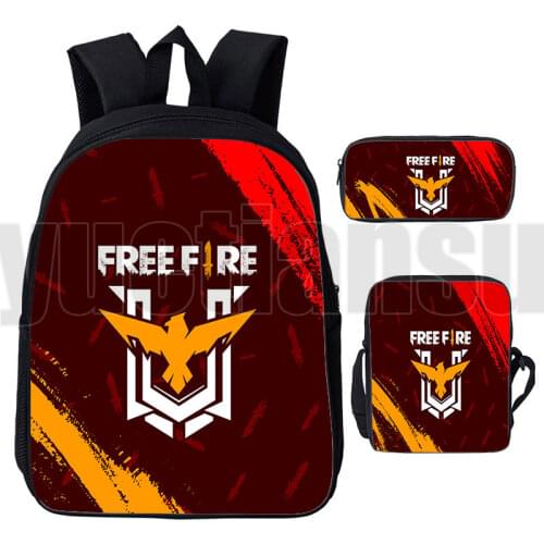 3D Games Free Fire Garena Backpack Teenager Bookbag Girls School Bags Laptop Penbox Shoulderbag Unisex Travel Rucksack Mochila