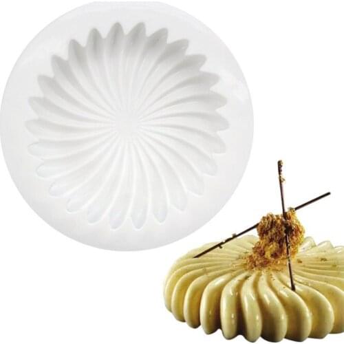 Silicone Round Sun Flower Mousse Mousse Chocolate Sponge Cake Mold Cake Decorating Tools accessories