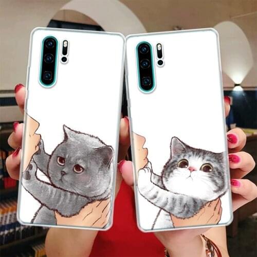 Kiss My Lovely Cat Kitten Silicon Phone Case For Huawei Honor 10 9 20 Lite Y5 Y6 Y7 Y9 9X 8X 8S 8A 7X 7A 7S Pro + 10i20i Coque